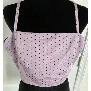 The Occasion by Old Navy Purple Polka Dot Smocked Spaghetti Strap Cami - Size L